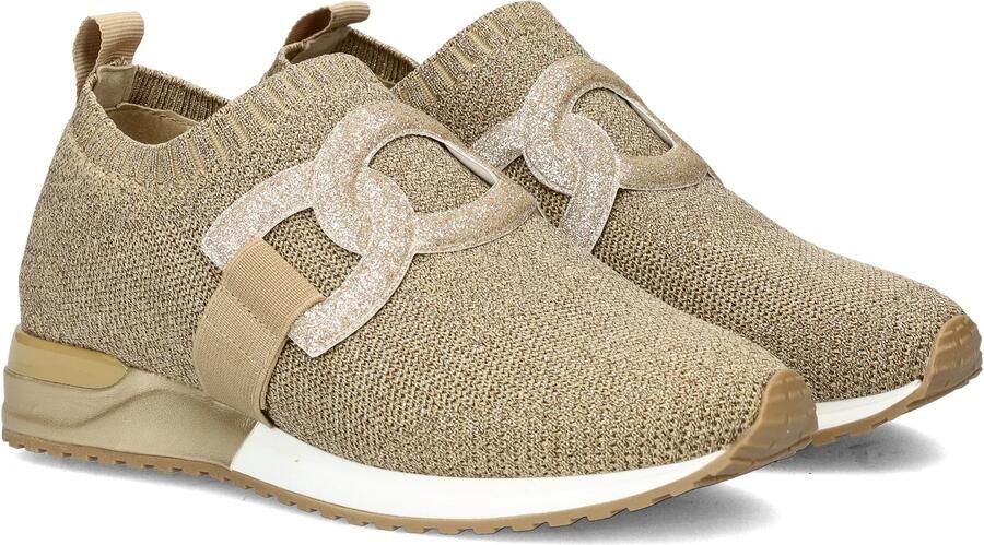 La Strada knitted slip-on sneakers goud zilver - Foto 5