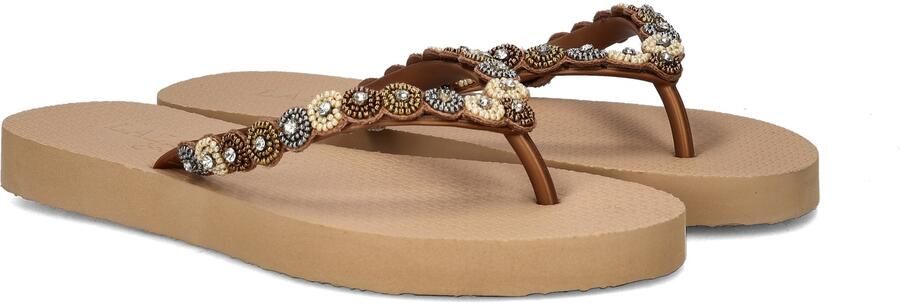 Lazamani Mallorca Beach Dames Slippers Beige - Foto 7