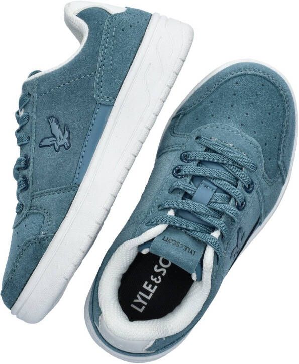 Lyle & Scott suède sneakers blauw Jongens Suede Effen 31 - Foto 2