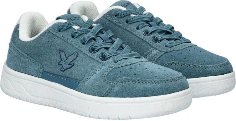 Lyle & Scott suède sneakers blauw Jongens Suede Effen 31 - Foto 3