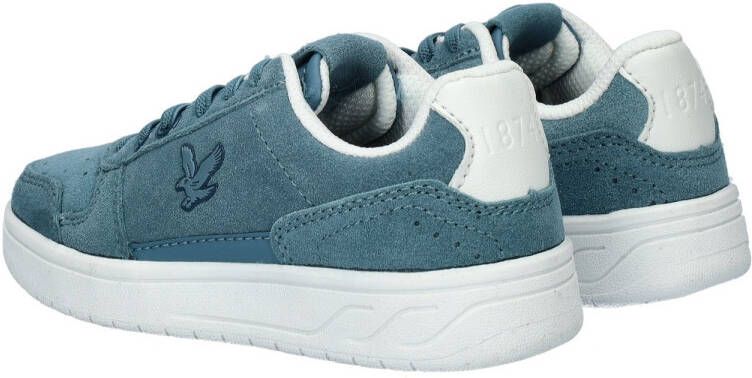Lyle & Scott suède sneakers blauw Jongens Suede Effen 31 - Foto 4