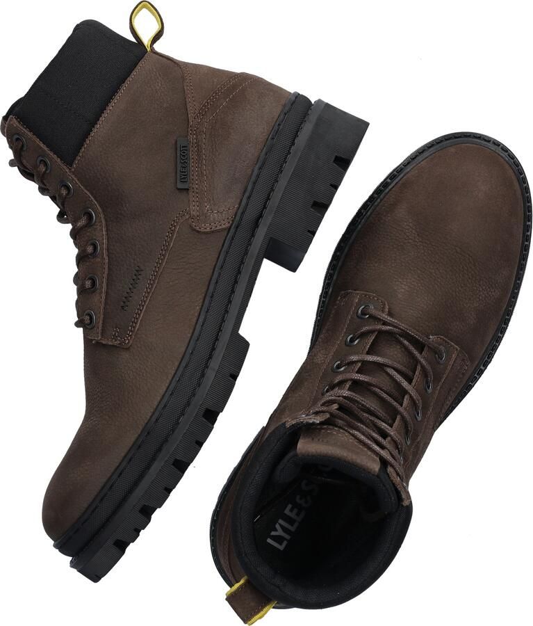 Lyle & Scott Verfijnde Militaire Stijl Laarzen Brown Heren - Foto 3