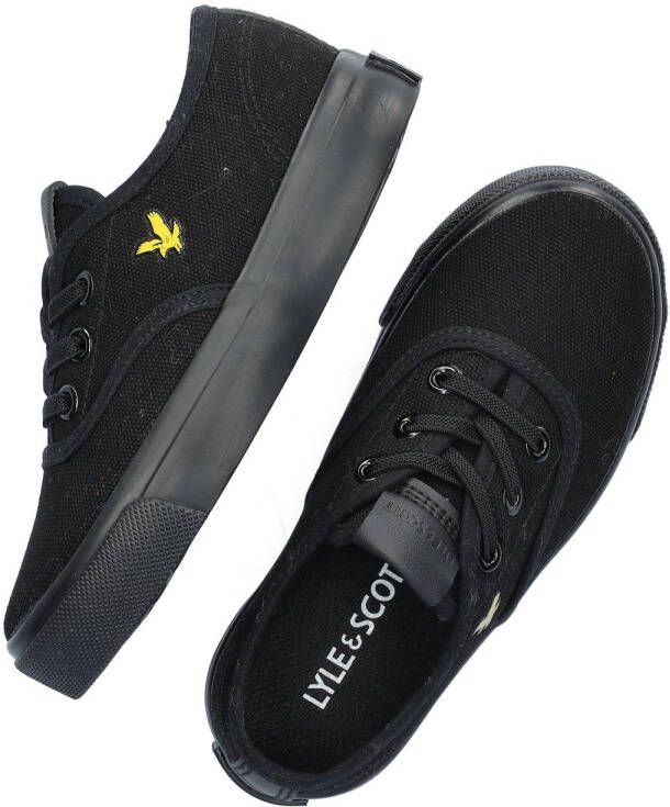 Lyle & Scott Wick Kids Zwart Jongens Textiel Logo 31 Sneakers - Foto 5