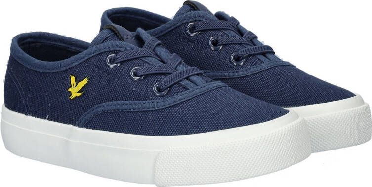 Lyle & Scott Wick Kids sneakers donkerblauw Jongens Textiel Logo 29 - Foto 2