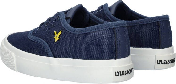 Lyle & Scott Wick Kids sneakers donkerblauw Jongens Textiel Logo 29 - Foto 3