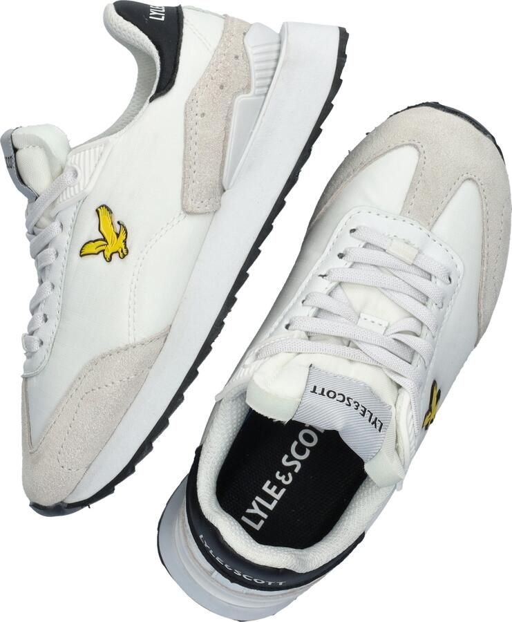 Lyle & Scott Wrath sneakers wit Jongens Textiel Logo 30 - Foto 5
