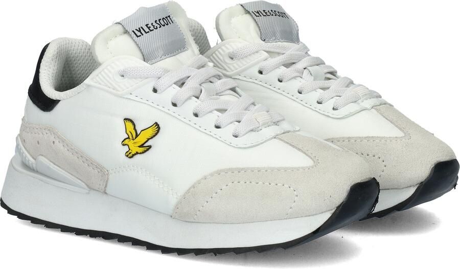 Lyle & Scott Wrath sneakers wit Jongens Textiel Logo 30 - Foto 4
