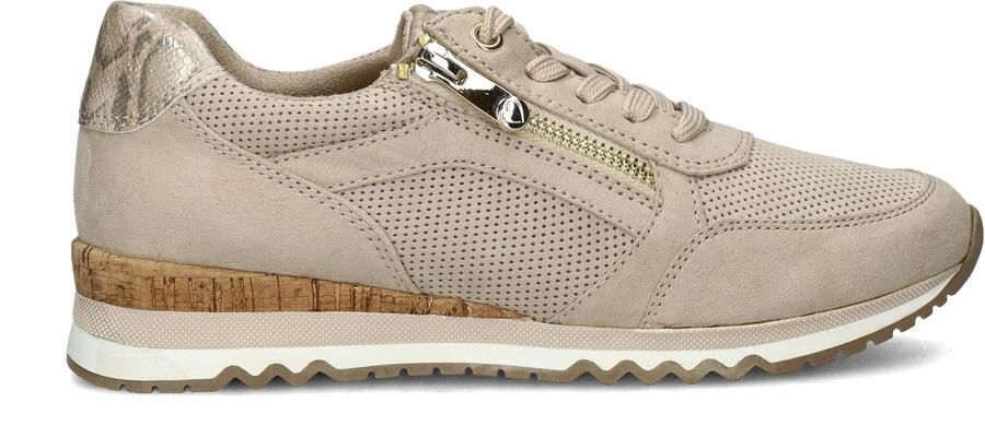 Marco Tozzi Sneakers met sleehak vrijetijdsschoen lage schoen veterschoen in vegan uitvoering - Foto 14