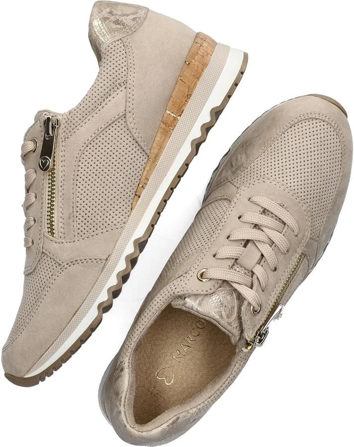 Marco Tozzi Sneakers met sleehak vrijetijdsschoen lage schoen veterschoen in vegan uitvoering - Foto 15
