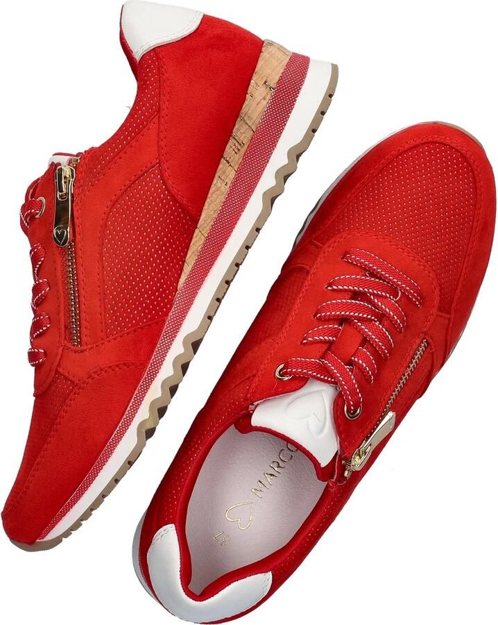 Marco Tozzi Sneakers met sleehak vrijetijdsschoen lage schoen veterschoen in vegan uitvoering - Foto 6