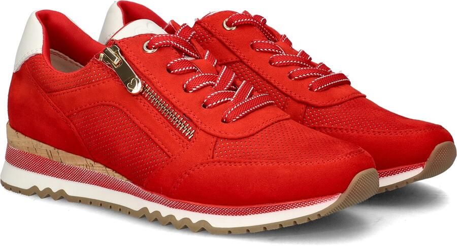 Marco Tozzi Sneakers met sleehak vrijetijdsschoen lage schoen veterschoen in vegan uitvoering - Foto 7