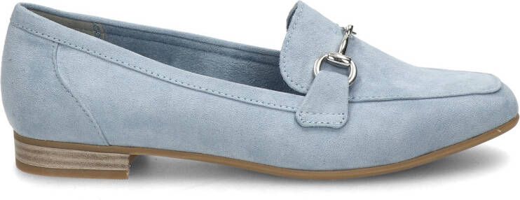 Marco Tozzi suède loafers blauw - Foto 2