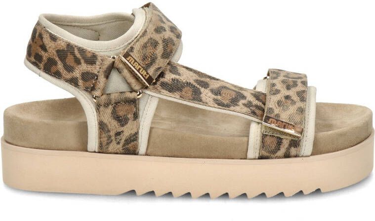 Maruti Beau sandalen met panterprint beige - Foto 2