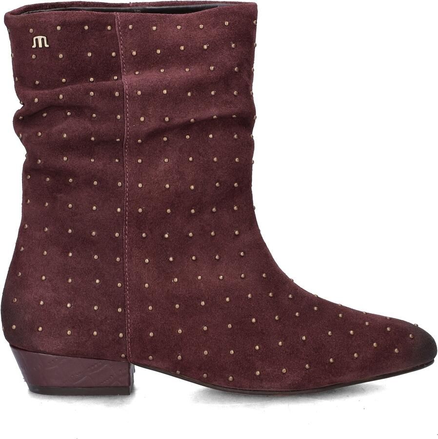 Maruti Dames Enkellaars Amina Studs Burgundy Bordeaux - Foto 3