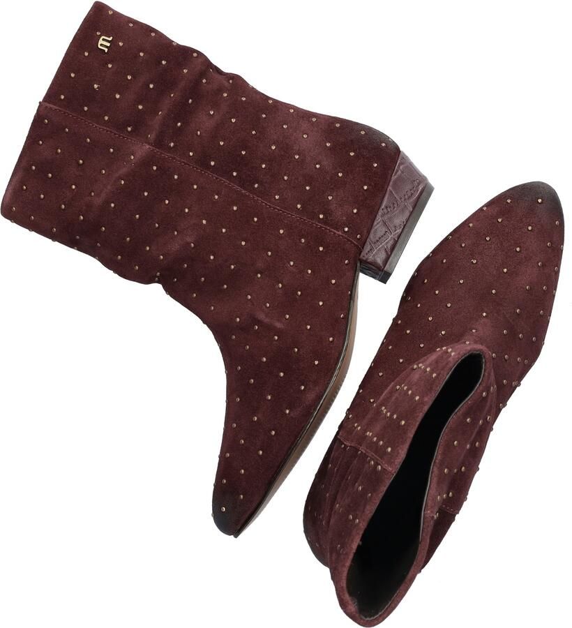 Maruti Dames Enkellaars Amina Studs Burgundy Bordeaux - Foto 6