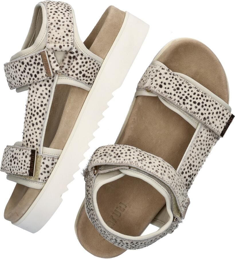 Maruti Dames Sandalen met hak Beau Beige Ponyhair Plateauzool - Foto 16