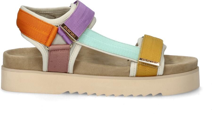 Maruti Beau sandalen met klittenband Multi Textiel Plateau sandalen Dames - Foto 6