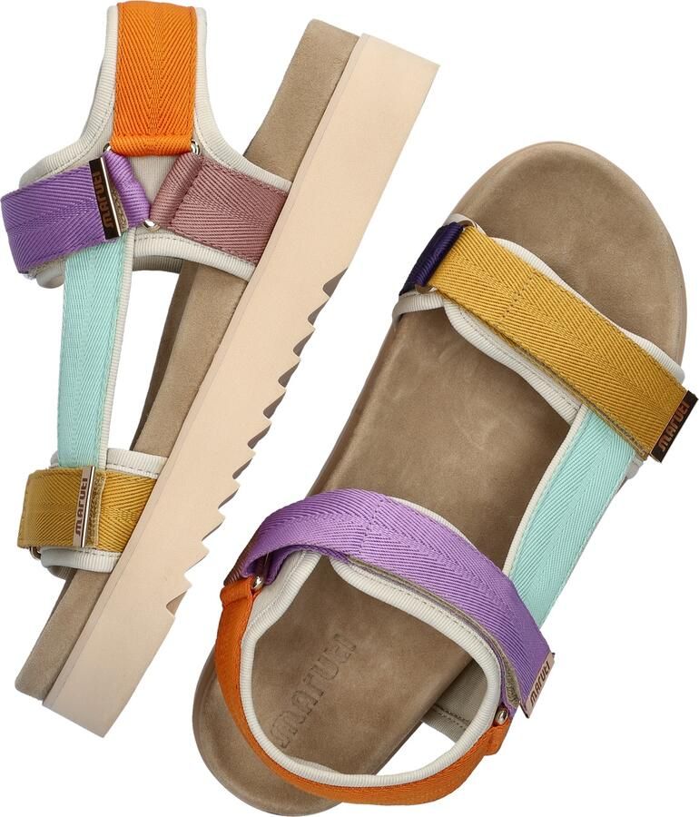 Maruti Beau sandalen met klittenband Multi Textiel Plateau sandalen Dames - Foto 7