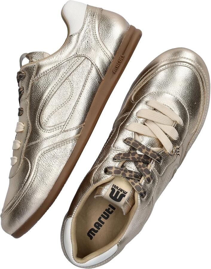 Maruti Elena Sneakers Dames Leren Sneaker Goud - Foto 5