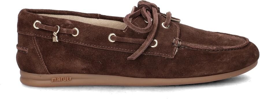 Maruti Eliza Suede Brown damessloafer Tijdloos & comfortabel Bonne Shoe - Foto 4