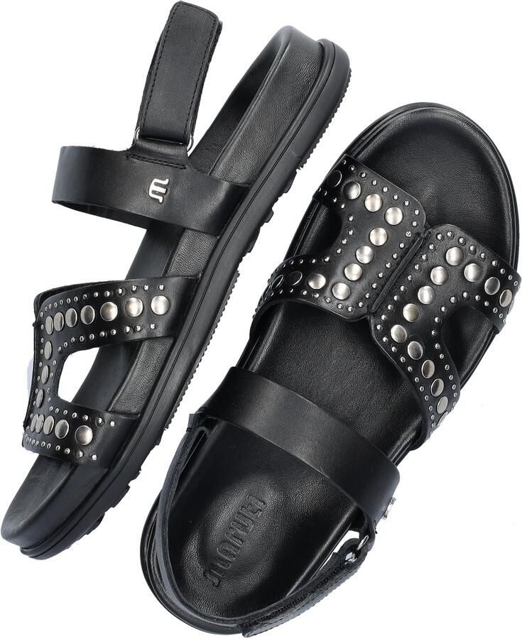 Maruti Dames Platte sandalen Elora Zwart Leer - Foto 17