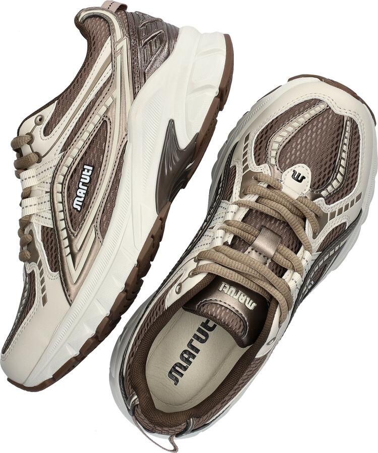 Maruti Nola Leather Offwhite V78 Sneakers Bruin Brons Wit Leer en Mesh Dames Bruin Brons Wit - Foto 11