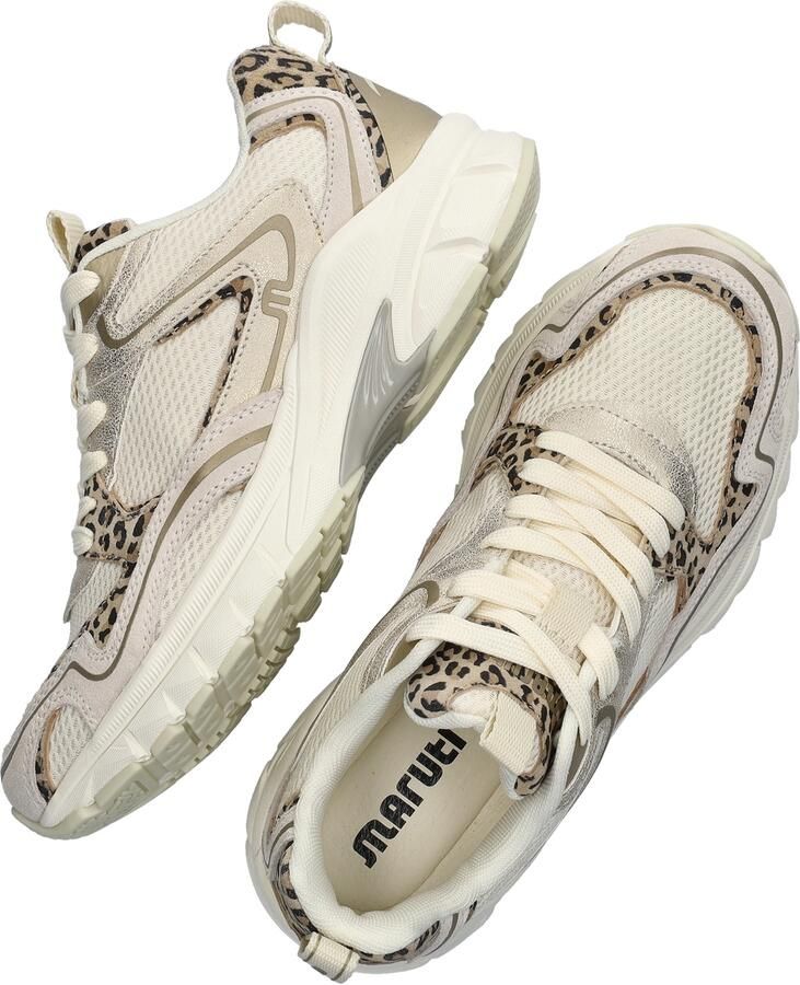 Maruti Novi Leather U82 Beige Leopard Sneakers Beige Luipaard Leer Dames Beige Leopard - Foto 4