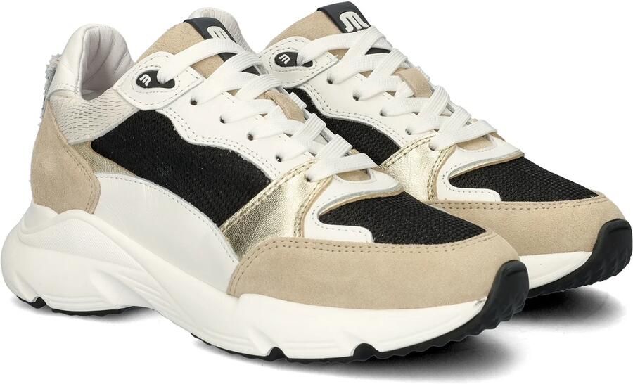 Maruti Raven beige black white Zwart Leer Lage sneakers Dames - Foto 5