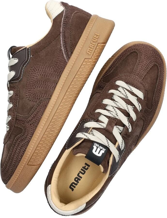 Maruti donkerbruine suede dames sneakers Yale - Foto 3
