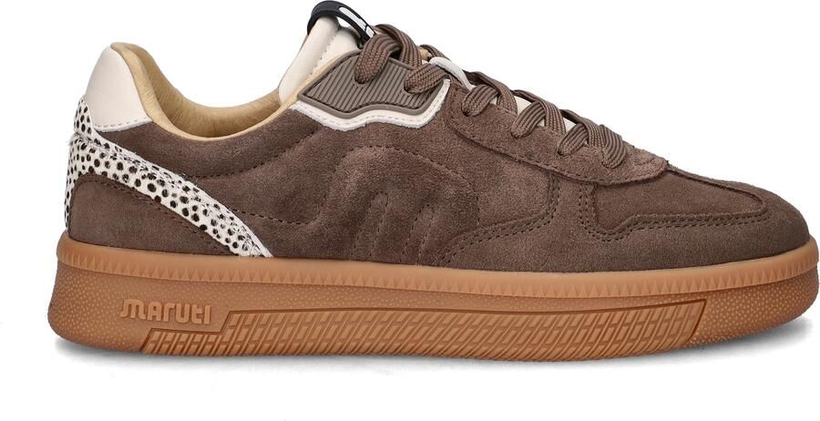 Maruti Yale D01 Almond Pixel Offwhite Sneakers Bruin Suede Dames Bruin - Foto 5