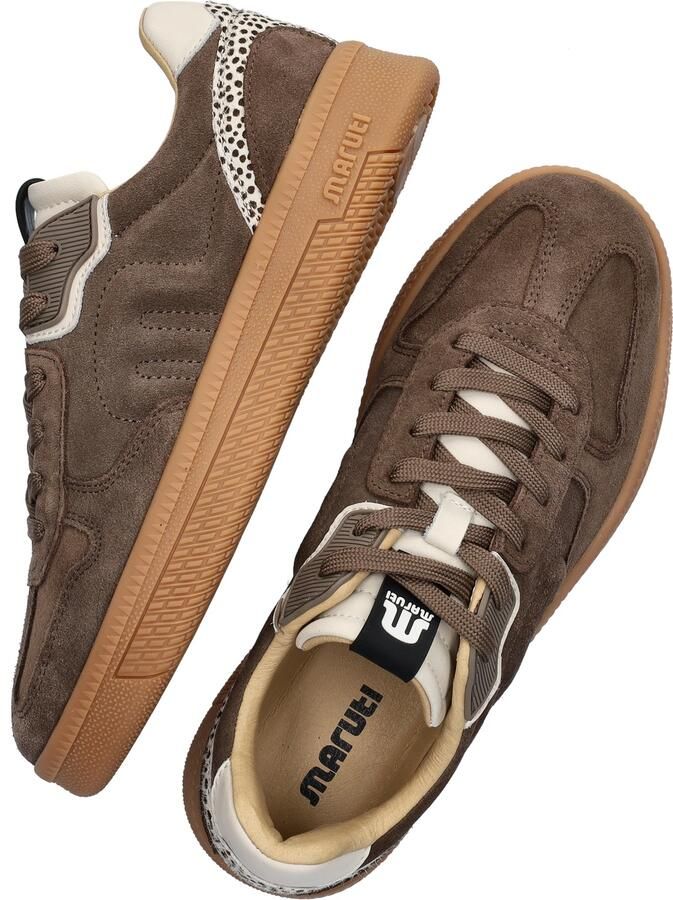 Maruti Yale D01 Almond Pixel Offwhite Sneakers Bruin Suede Dames Bruin - Foto 6