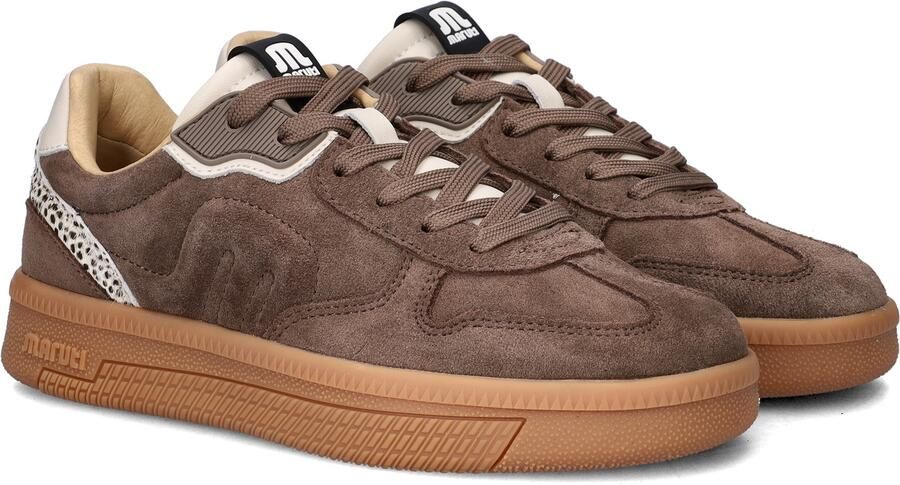 Maruti Yale D01 Almond Pixel Offwhite Sneakers Bruin Suede Dames Bruin - Foto 7