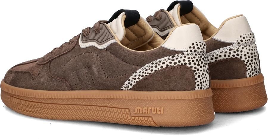 Maruti Yale D01 Almond Pixel Offwhite Sneakers Bruin Suede Dames Bruin - Foto 8