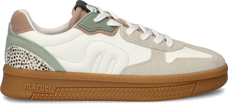 Maruti Yale Suede sneakers groen Wit Leer Lage sneakers Dames - Foto 4
