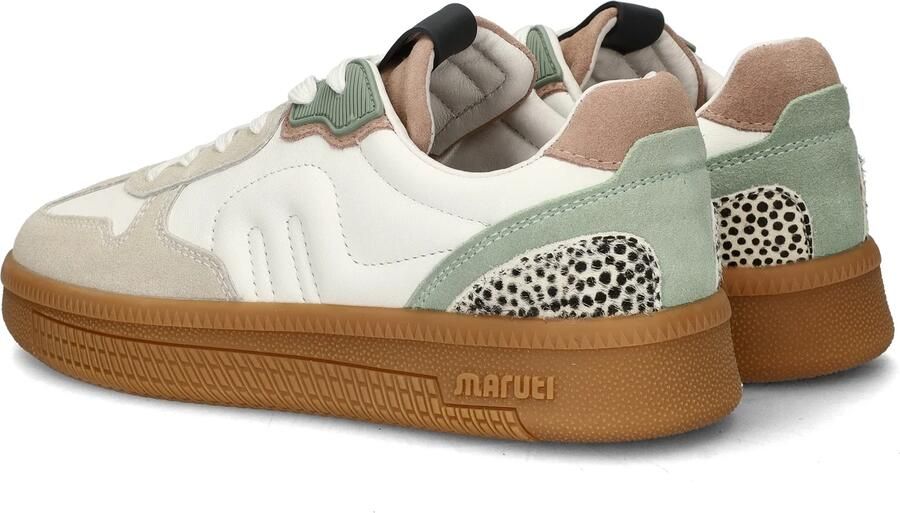 Maruti Yale Suede sneakers groen Wit Leer Lage sneakers Dames - Foto 6