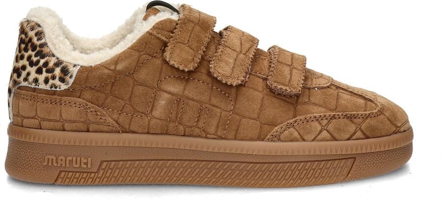 Maruti Yana Suede Sneakers Dames Bruin - Foto 4