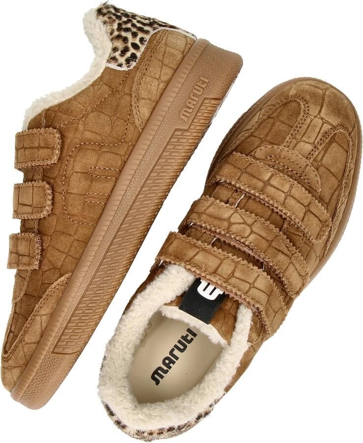 Maruti Yana Suede Sneakers Dames Bruin - Foto 5