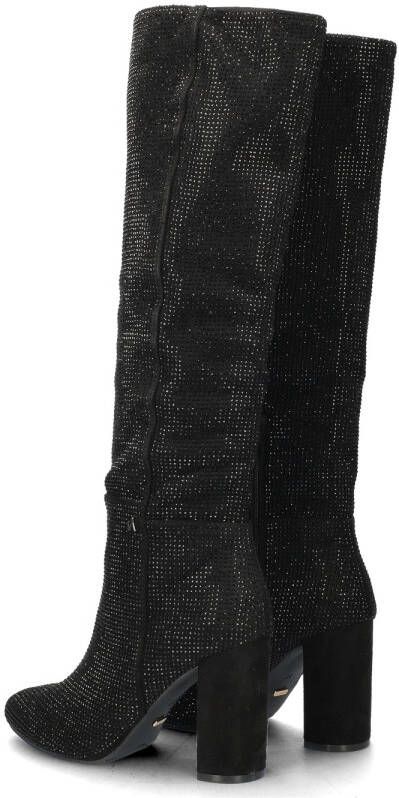 Mexx Zwarte hoge laarzen met strass-stenen Black Dames - Foto 9