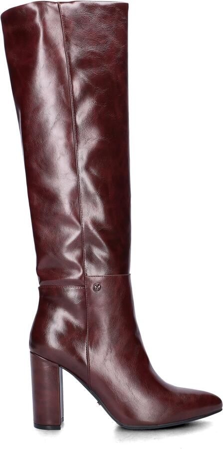 Mexx Krystal Indy imitatieleren laarzen met blokhak en dierenprint bordeaux - Foto 6