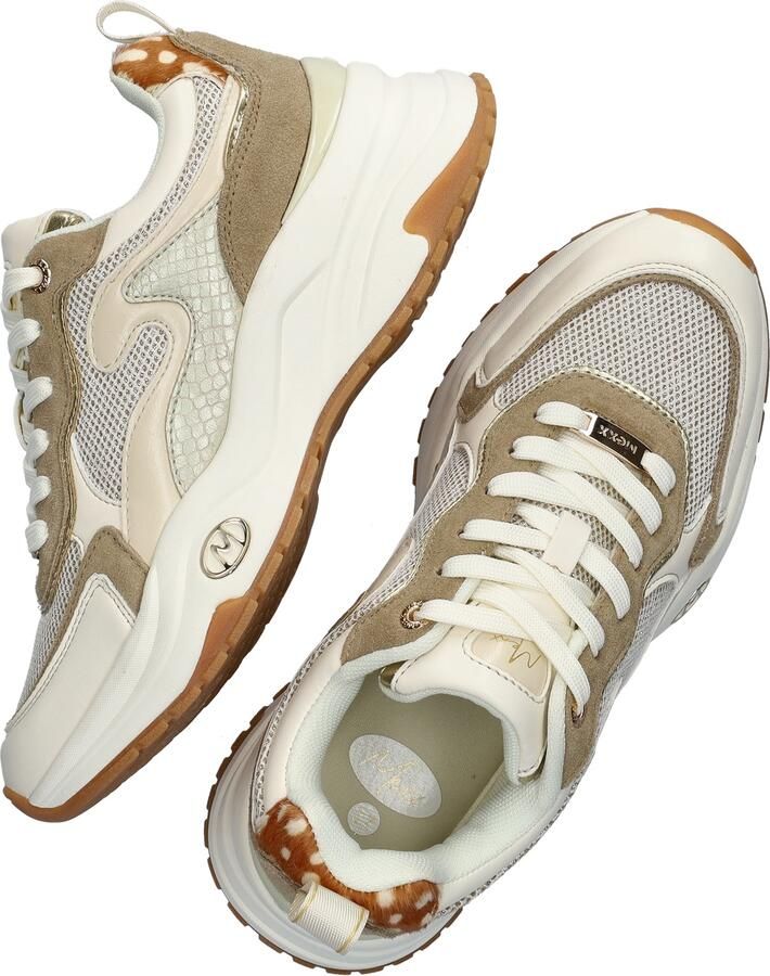 Mexx Dames Lage sneakers Palma Ora Beige Textiel - Foto 2