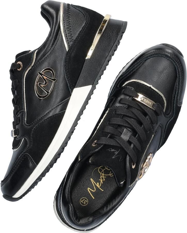 Mexx Sneakers Plixy Ellen MIKE1007043W-1111 Zwart Goud - Foto 3