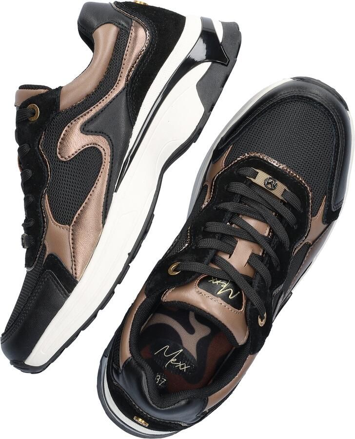 Mexx Sneakers Portia Love MI001001253W-1101 Zwart Bruin - Foto 4