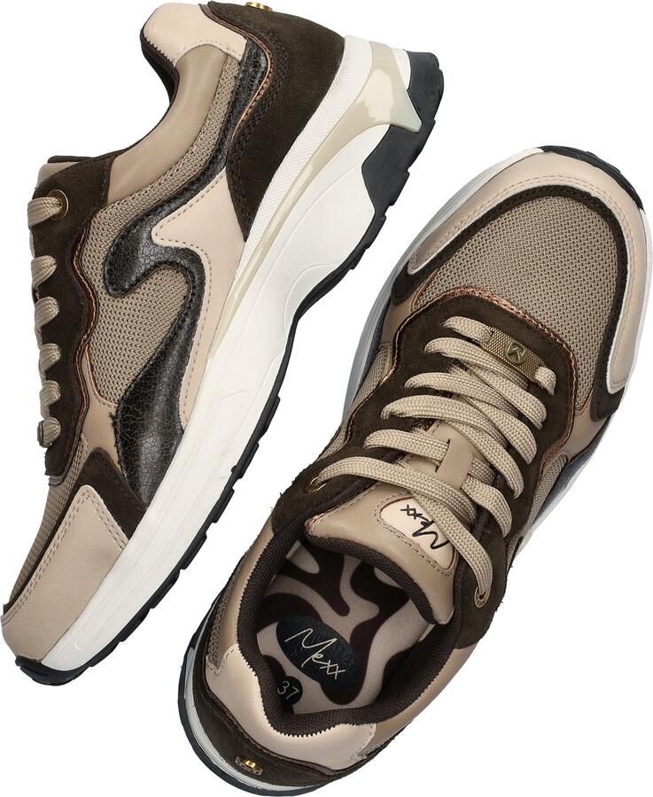 Mexx Sneakers Portia Love MI001001253W-2109 Bruin Groen - Foto 4