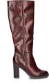 Mexx VINITA TEAGU Hoge Laars met Hak-Burgundy Rood - Burgundy