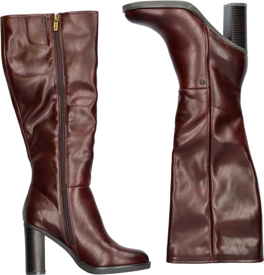 Mexx VINITA TEAGU Hoge Laars met Hak-Burgundy Rood - Foto 6