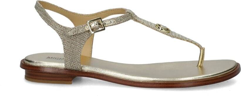 MICHAEL KORS Sandalen Dames Mallory Thong Maat: 40 Materiaal: Leer Kleur: Goud - Foto 4