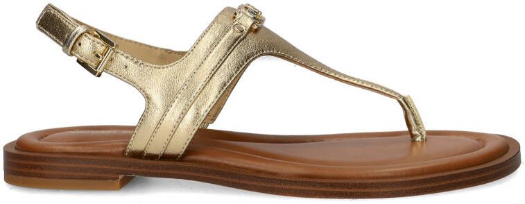 Michael Kors Mandy Thong Sandal Sandalen Dames Goud - Foto 3