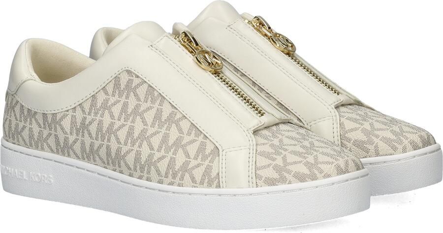 Michael Kors Dames Sneakers Keaton Zip Slip On Vanilla Beige - Foto 9