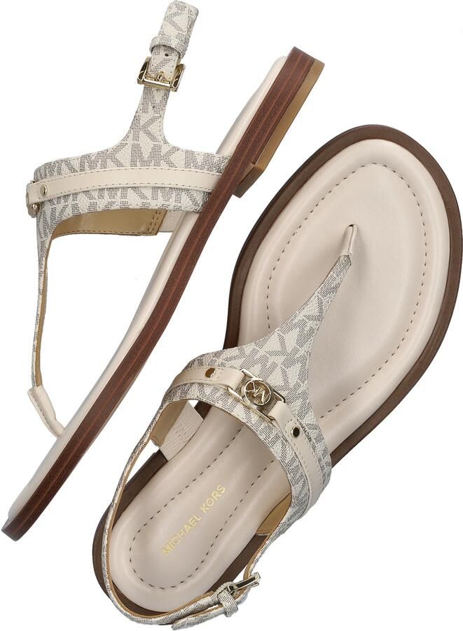 Michael Kors Dames Sandalen Mandy Thong Sandal Cream Beige - Foto 5