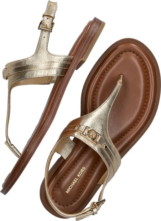 Michael Kors Mandy Thong Sandal Sandalen Dames Goud - Foto 5